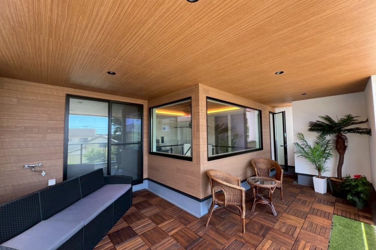 町中のリゾートハウス